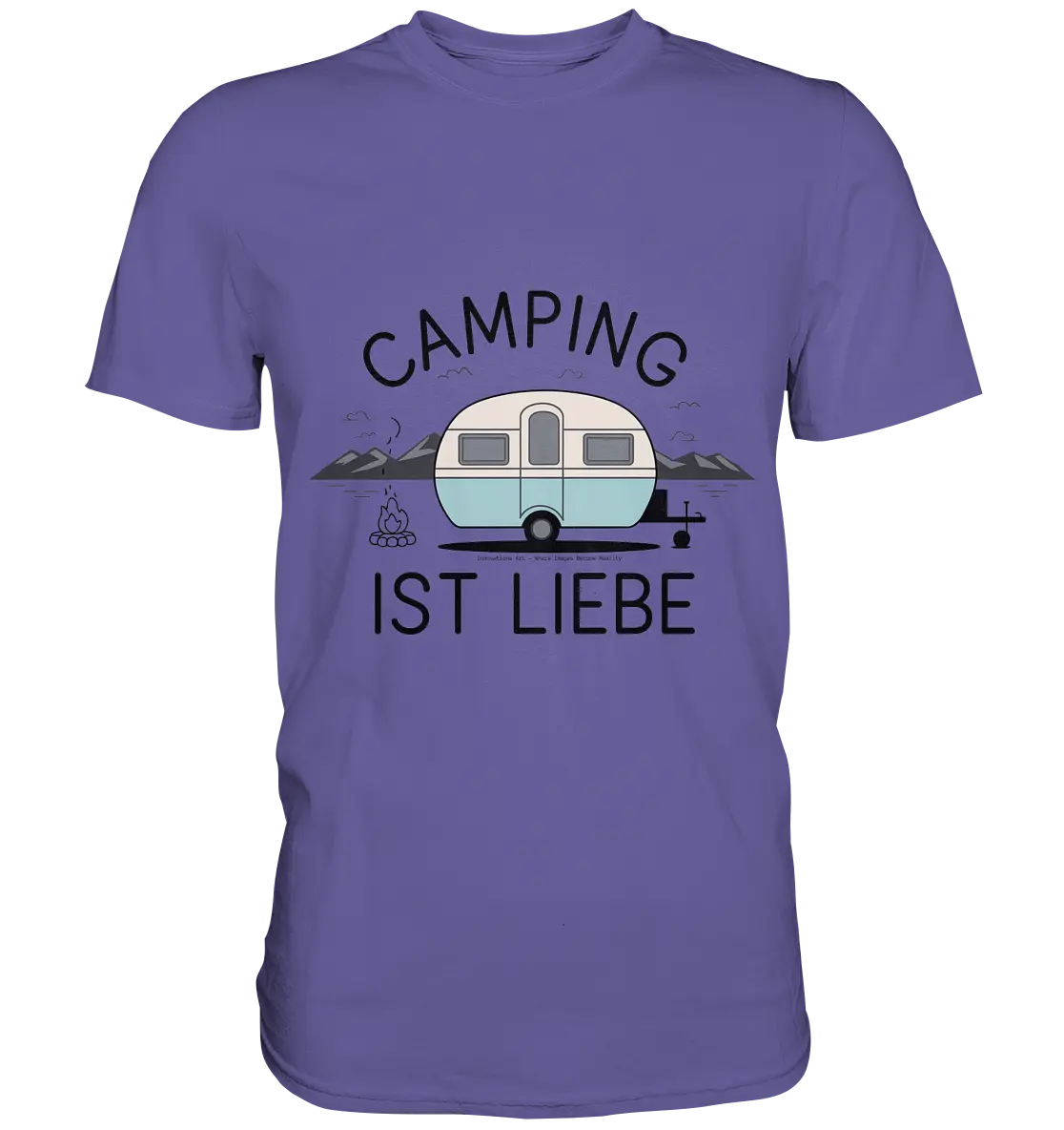 Camping ist Liebe – Charmantes Design für Naturfreunde - Premium Shirt Bright Lights Arts