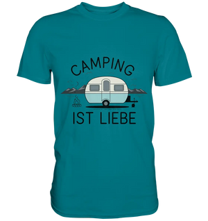 Camping ist Liebe – Charmantes Design für Naturfreunde - Premium Shirt Bright Lights Arts
