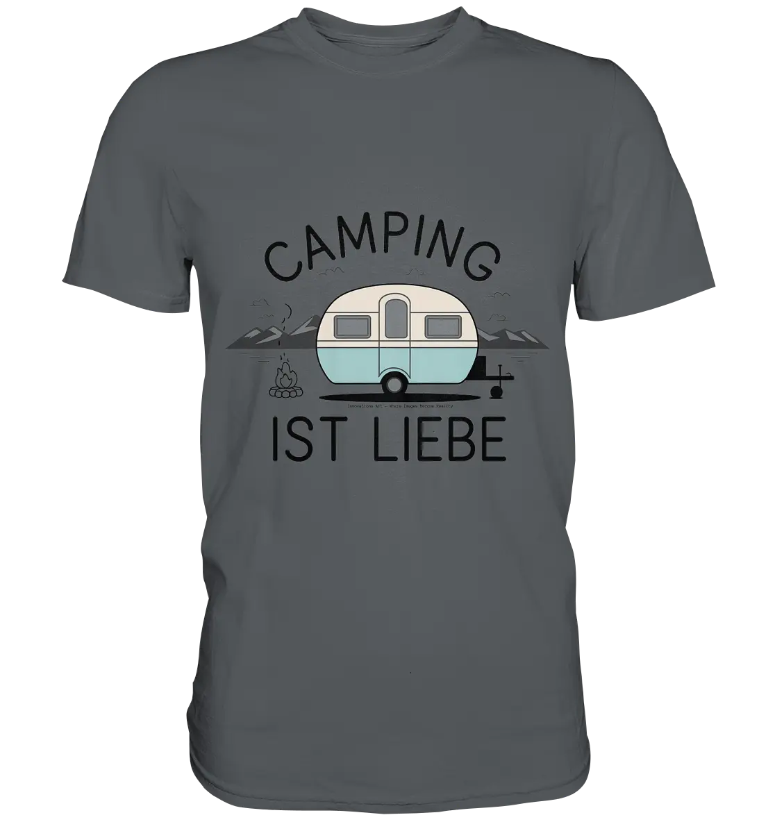 Camping ist Liebe – Charmantes Design für Naturfreunde - Premium Shirt Bright Lights Arts