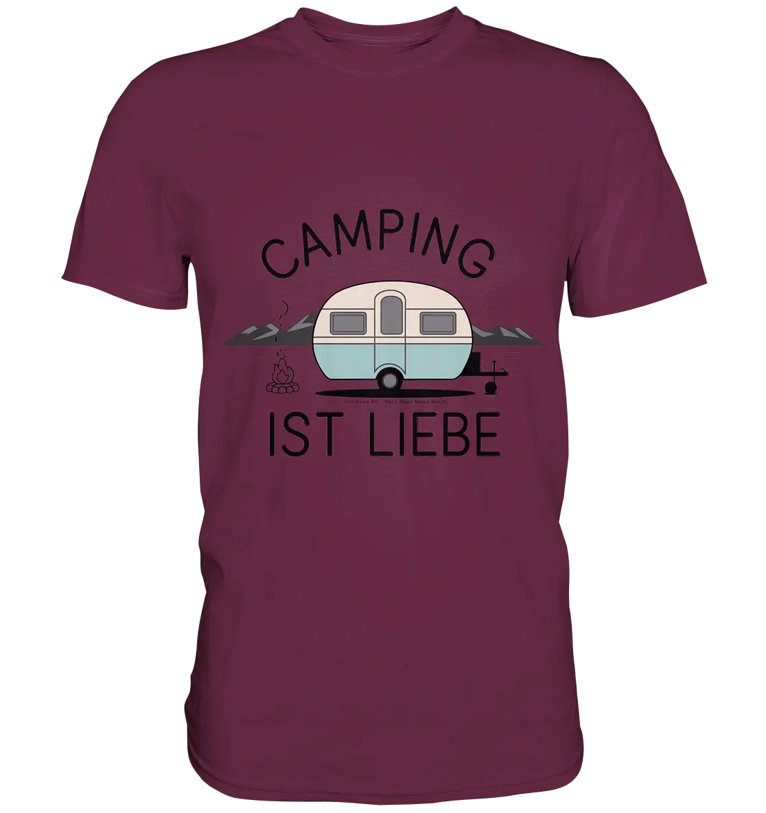 Camping ist Liebe – Charmantes Design für Naturfreunde - Premium Shirt Bright Lights Arts