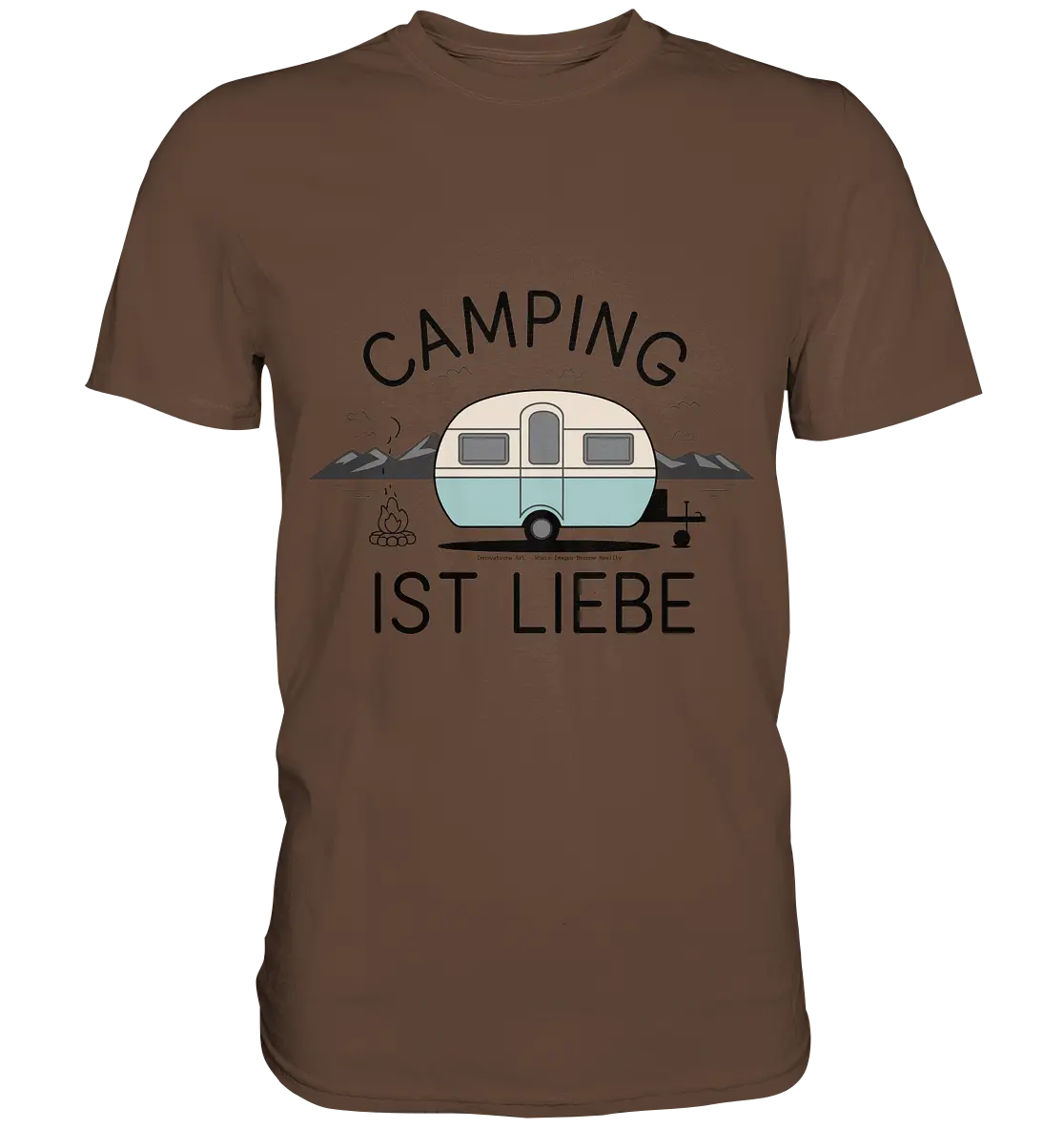 Camping ist Liebe – Charmantes Design für Naturfreunde - Premium Shirt Bright Lights Arts