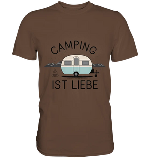 Camping ist Liebe – Charmantes Design für Naturfreunde - Premium Shirt Bright Lights Arts
