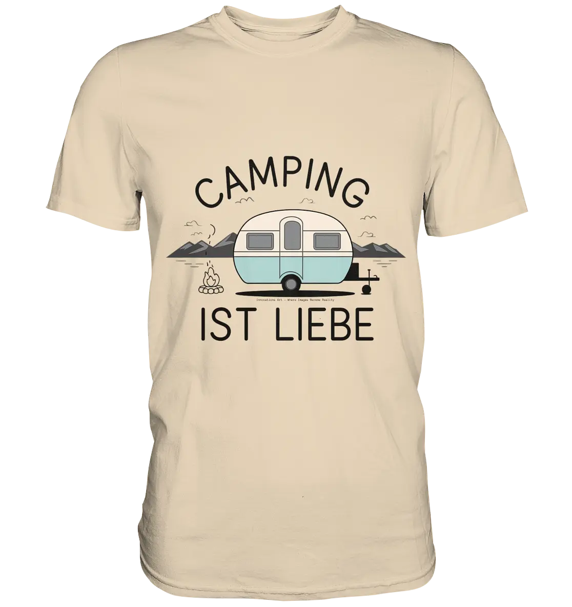 Camping ist Liebe – Charmantes Design für Naturfreunde - Premium Shirt Bright Lights Arts