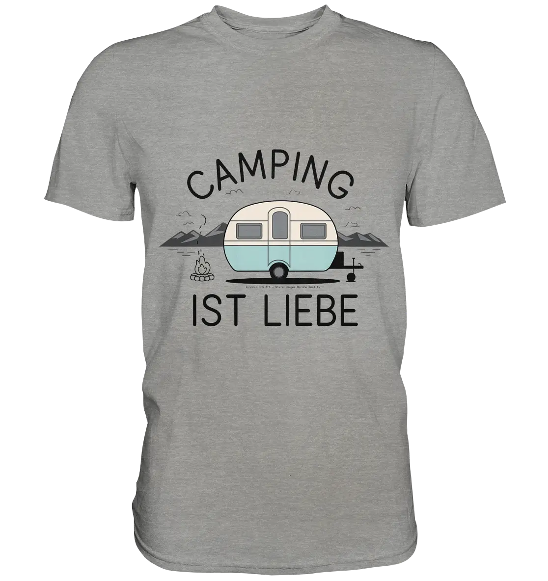 Camping ist Liebe – Charmantes Design für Naturfreunde - Premium Shirt Bright Lights Arts