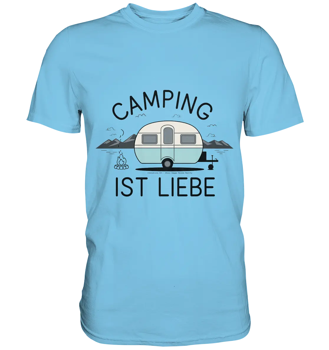 Camping ist Liebe – Charmantes Design für Naturfreunde - Premium Shirt Bright Lights Arts