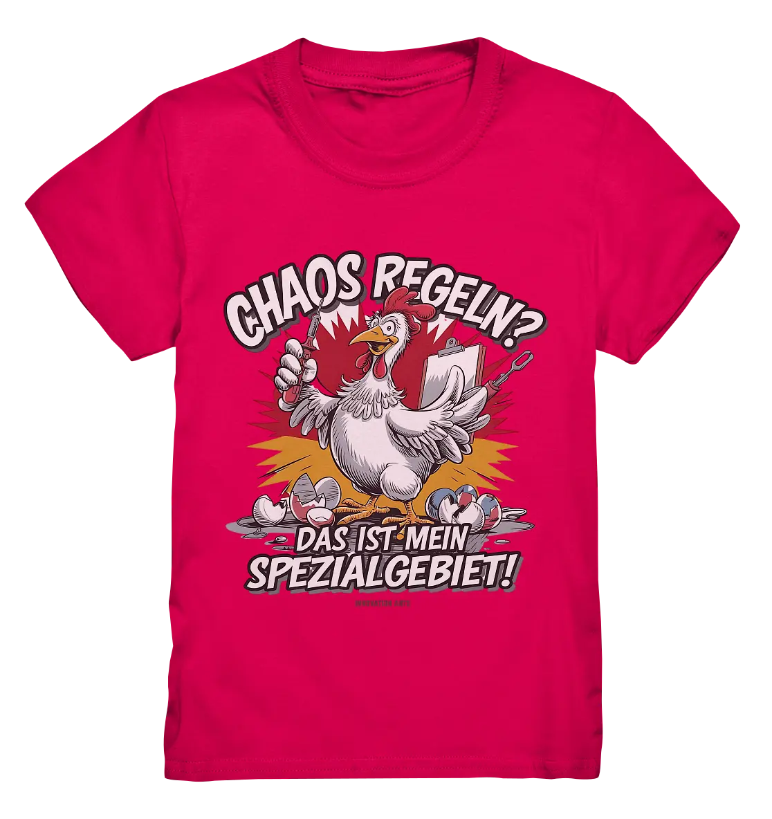 Chaos regeln? Das ist mein Spezialgebiet! – Humorvolles Huhn-Design - Kids Premium Shirt Bright Lights Arts