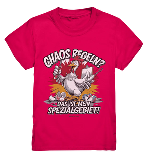Chaos regeln? Das ist mein Spezialgebiet! – Humorvolles Huhn-Design - Kids Premium Shirt Bright Lights Arts