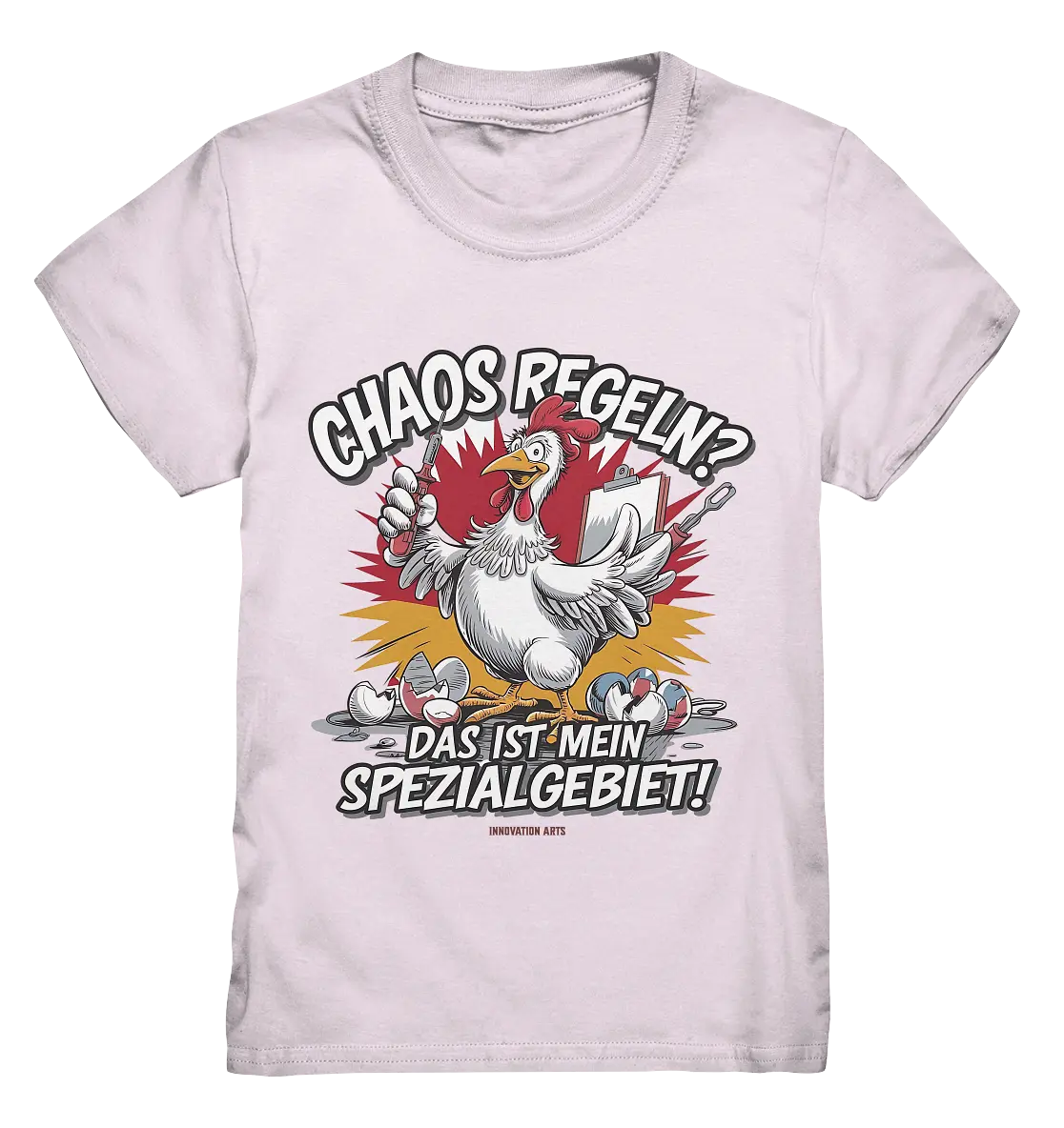 Chaos regeln? Das ist mein Spezialgebiet! – Humorvolles Huhn-Design - Kids Premium Shirt Bright Lights Arts