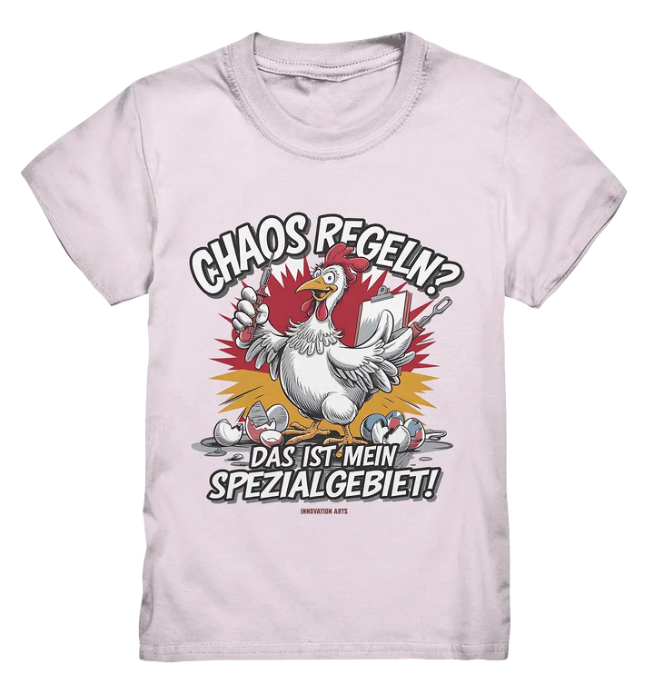 Chaos regeln? Das ist mein Spezialgebiet! – Humorvolles Huhn-Design - Kids Premium Shirt Bright Lights Arts