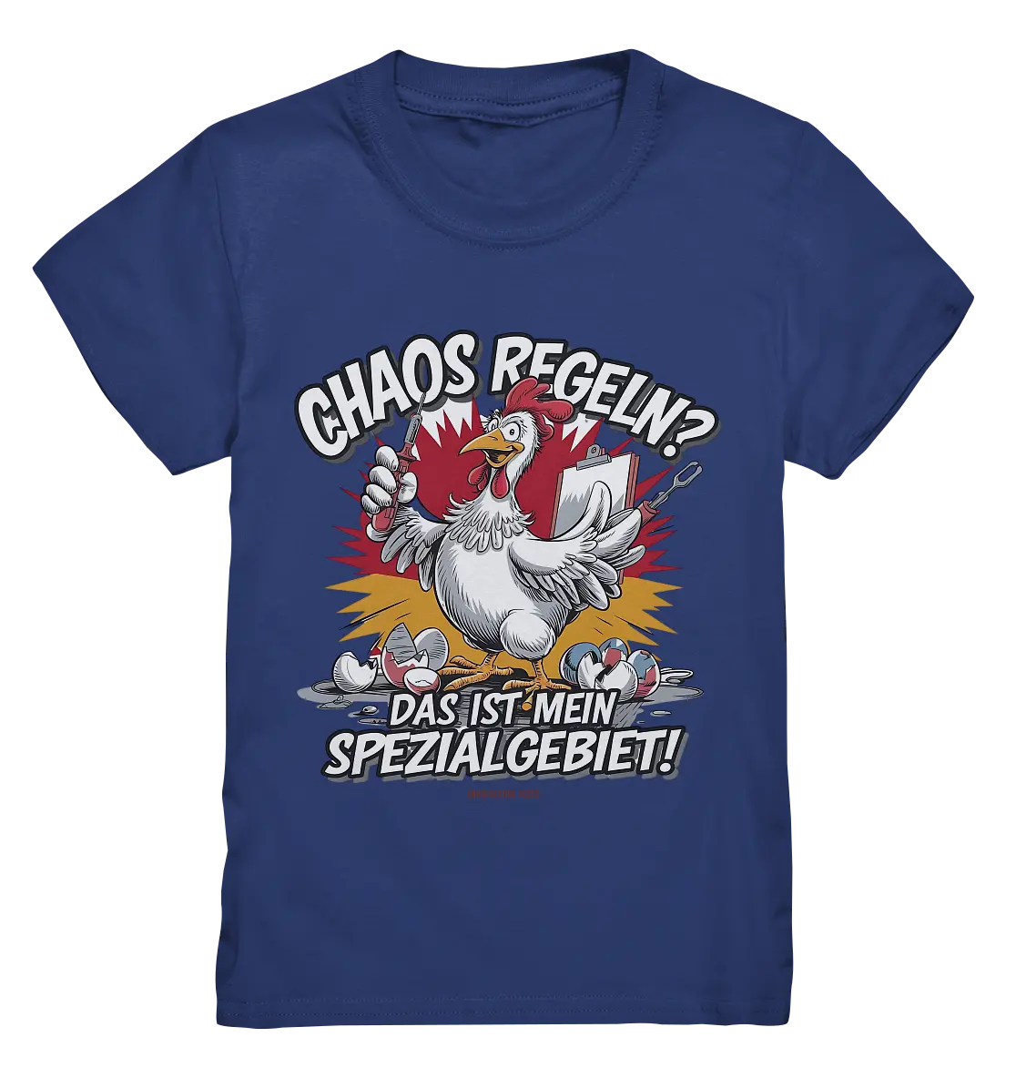 Chaos regeln? Das ist mein Spezialgebiet! – Humorvolles Huhn-Design - Kids Premium Shirt Bright Lights Arts