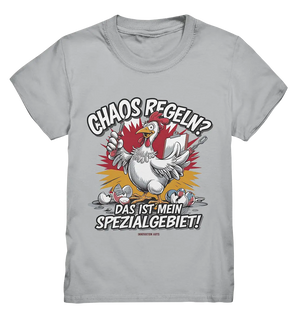 Chaos regeln? Das ist mein Spezialgebiet! – Humorvolles Huhn-Design - Kids Premium Shirt Bright Lights Arts