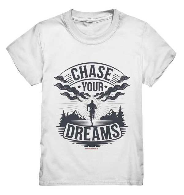 Chase Your Dreams – Motivation trifft kreatives Design - Kids Premium Shirt Bright Lights Arts