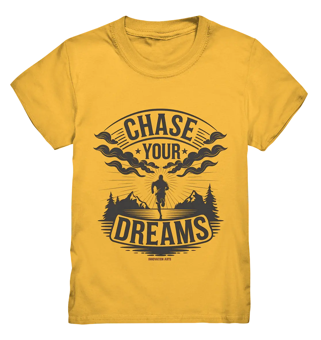 Chase Your Dreams – Motivation trifft kreatives Design - Kids Premium Shirt Bright Lights Arts
