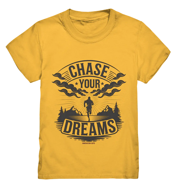 Chase Your Dreams – Motivation trifft kreatives Design - Kids Premium Shirt Bright Lights Arts