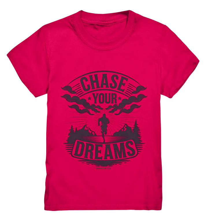 Chase Your Dreams – Motivation trifft kreatives Design - Kids Premium Shirt Bright Lights Arts