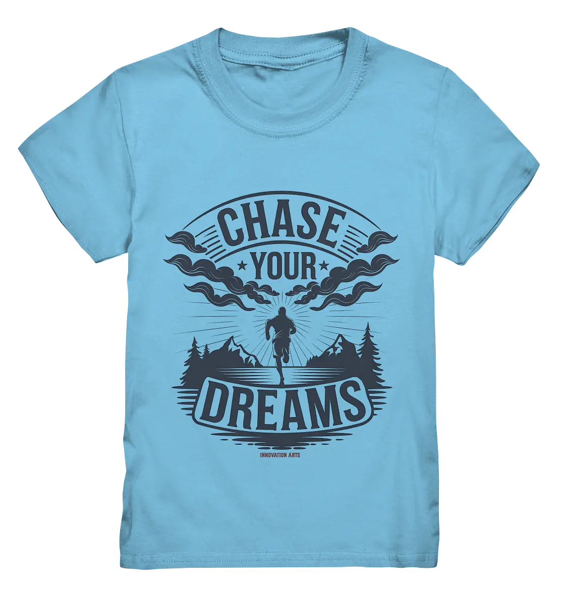 Chase Your Dreams – Motivation trifft kreatives Design - Kids Premium Shirt Bright Lights Arts