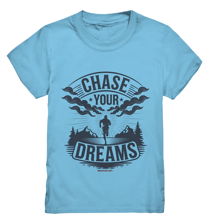 Chase Your Dreams – Motivation trifft kreatives Design - Kids Premium Shirt Bright Lights Arts