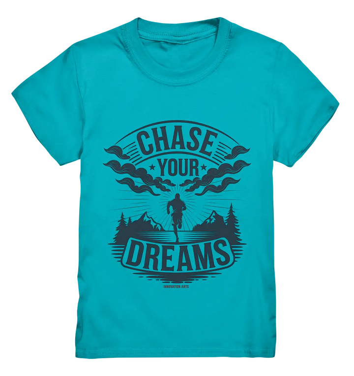 Chase Your Dreams – Motivation trifft kreatives Design - Kids Premium Shirt Bright Lights Arts