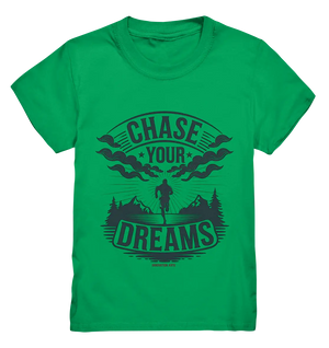 Chase Your Dreams – Motivation trifft kreatives Design - Kids Premium Shirt Bright Lights Arts