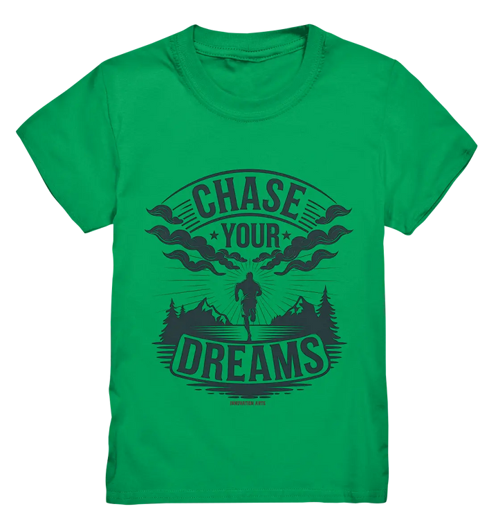 Chase Your Dreams – Motivation trifft kreatives Design - Kids Premium Shirt Bright Lights Arts