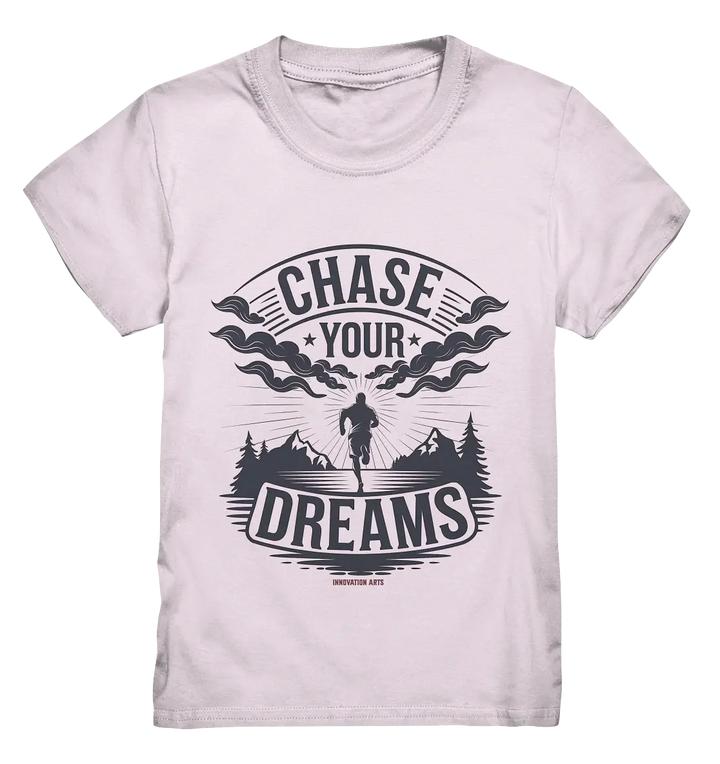 Chase Your Dreams – Motivation trifft kreatives Design - Kids Premium Shirt Bright Lights Arts