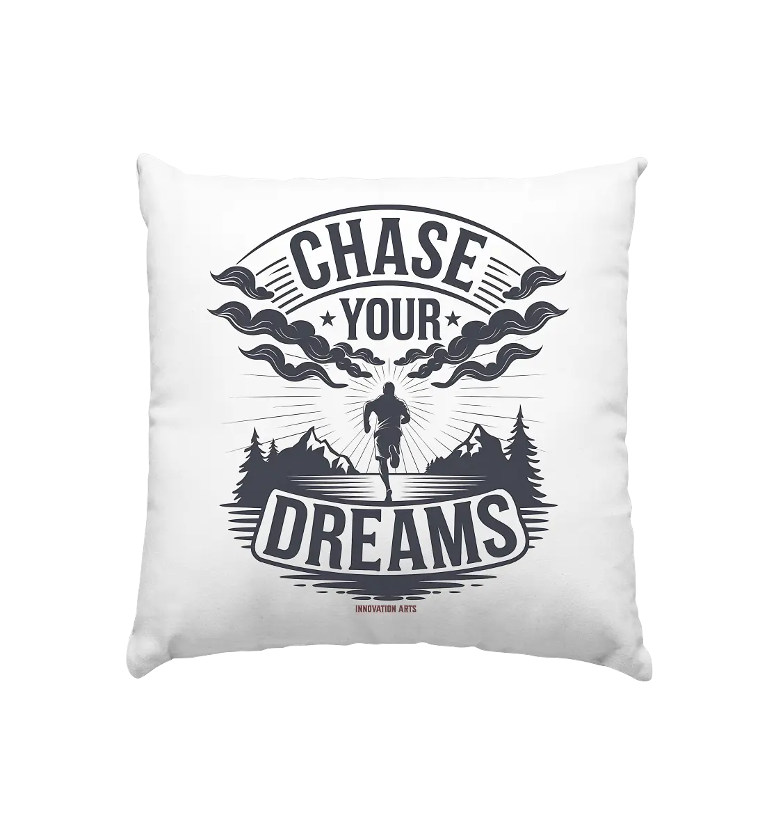 Chase Your Dreams – Motivation trifft kreatives Design - Kissen 40x40cm Bright Lights Arts