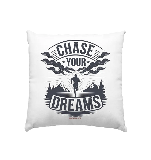 Chase Your Dreams – Motivation trifft kreatives Design - Kissen 40x40cm Bright Lights Arts