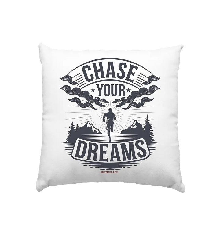 Chase Your Dreams – Motivation trifft kreatives Design - Kissen 40x40cm Bright Lights Arts