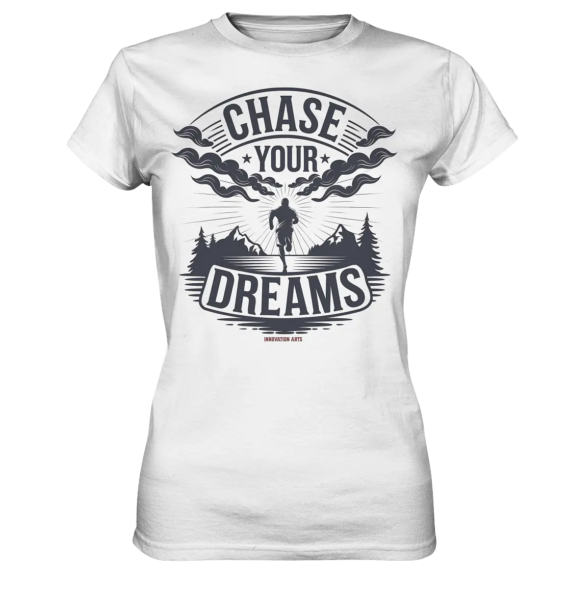 Chase Your Dreams – Motivation trifft kreatives Design - Ladies Premium Shirt Bright Lights Arts