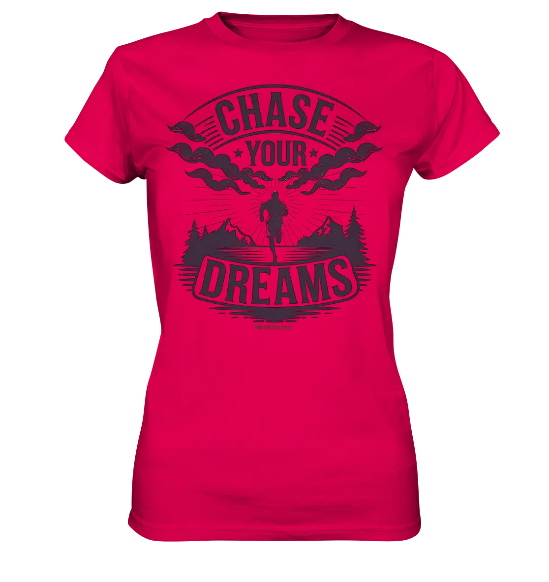 Chase Your Dreams – Motivation trifft kreatives Design - Ladies Premium Shirt Bright Lights Arts