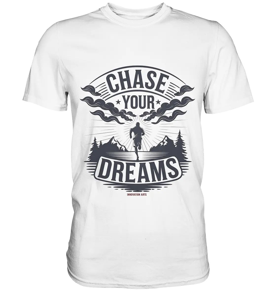 Chase Your Dreams – Motivation trifft kreatives Design - Premium Shirt Bright Lights Arts