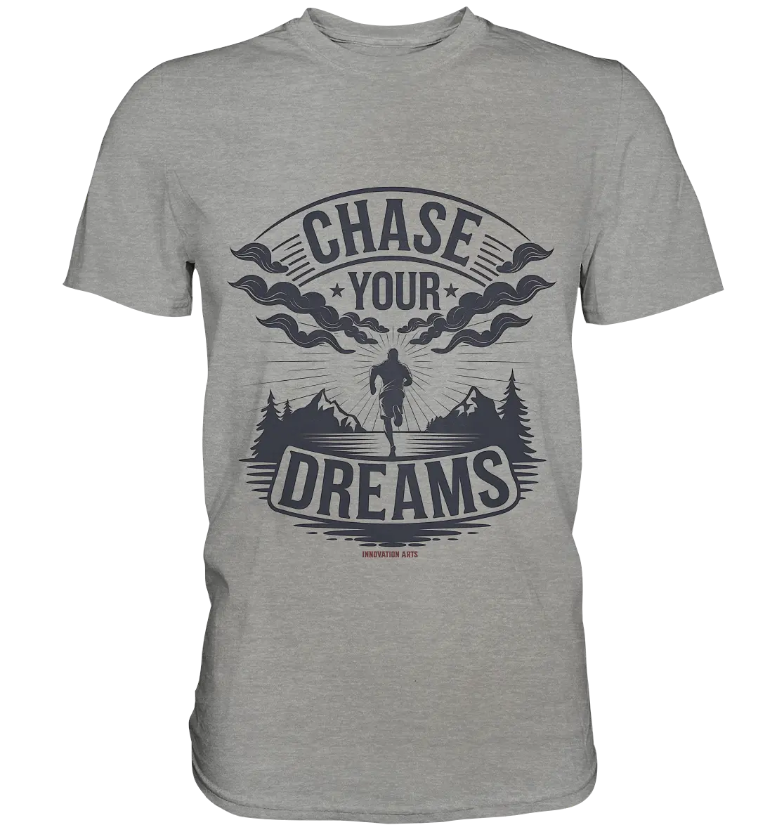Chase Your Dreams – Motivation trifft kreatives Design - Premium Shirt Bright Lights Arts