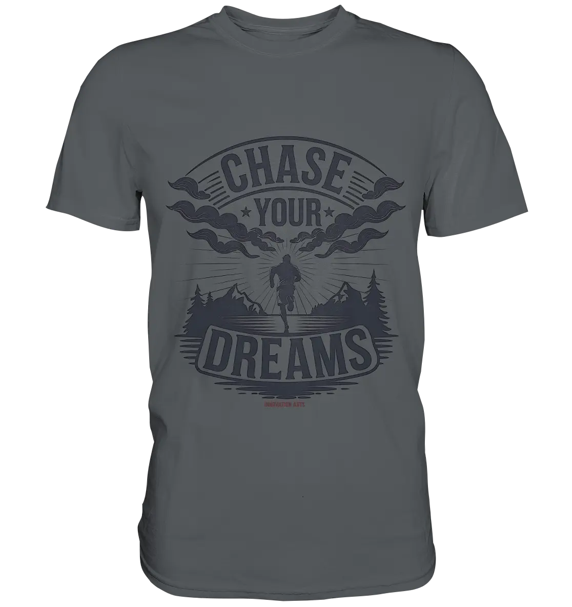 Chase Your Dreams – Motivation trifft kreatives Design - Premium Shirt Bright Lights Arts