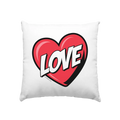 Comic-Herz mit LOVE-Schriftzug - Kissen 40x40cm Bright Lights Arts