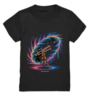 Cosmic Telescope Adventure - Kids Premium Shirt Bright Lights Arts
