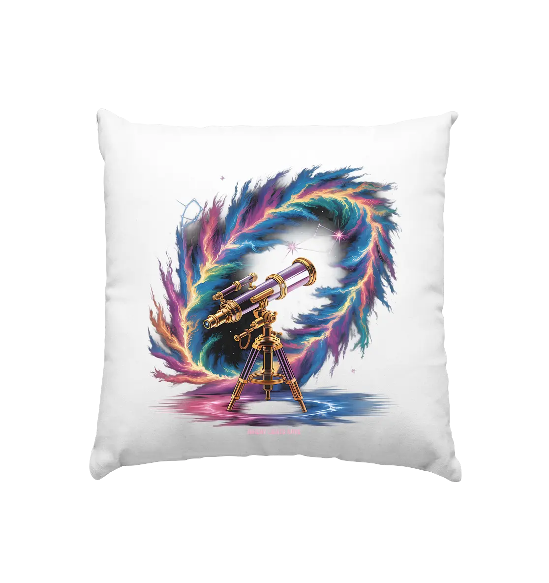Cosmic Telescope Adventure - Kissen 40x40cm Bright Lights Arts