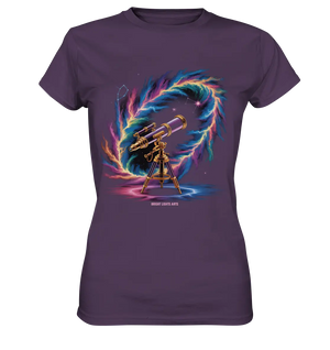 Cosmic Telescope Adventure - Ladies Premium Shirt Bright Lights Arts