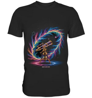 Cosmic Telescope Adventure - Premium Shirt Bright Lights Arts