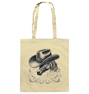 Cowboy Spirit – Detailreiches Western-Design mit Pferdekopf - Baumwolltasche Bright Lights Arts