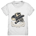 Cowboy Spirit – Detailreiches Western-Design mit Pferdekopf - Kids Premium Shirt Bright Lights Arts
