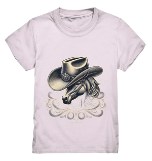 Cowboy Spirit – Detailreiches Western-Design mit Pferdekopf - Kids Premium Shirt Bright Lights Arts