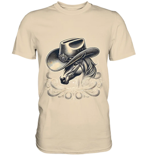 Cowboy Spirit – Detailreiches Western-Design mit Pferdekopf - Premium Shirt Bright Lights Arts