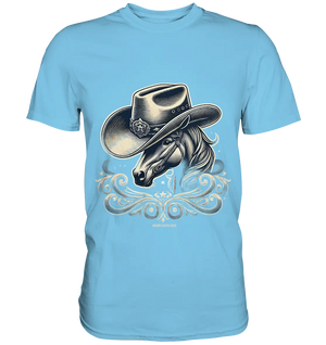 Cowboy Spirit – Detailreiches Western-Design mit Pferdekopf - Premium Shirt Bright Lights Arts