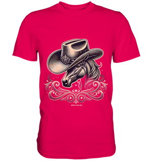 Cowboy Spirit – Detailreiches Western-Design mit Pferdekopf - Premium Shirt Bright Lights Arts