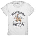Das Pferd ist harmlos – Humorvolles Cartoon-Design - Kids Premium Shirt Bright Lights Arts