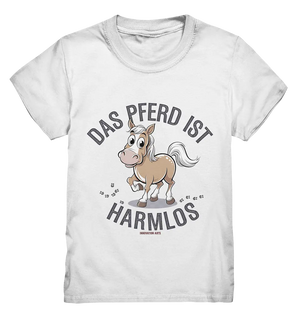 Das Pferd ist harmlos – Humorvolles Cartoon-Design - Kids Premium Shirt Bright Lights Arts