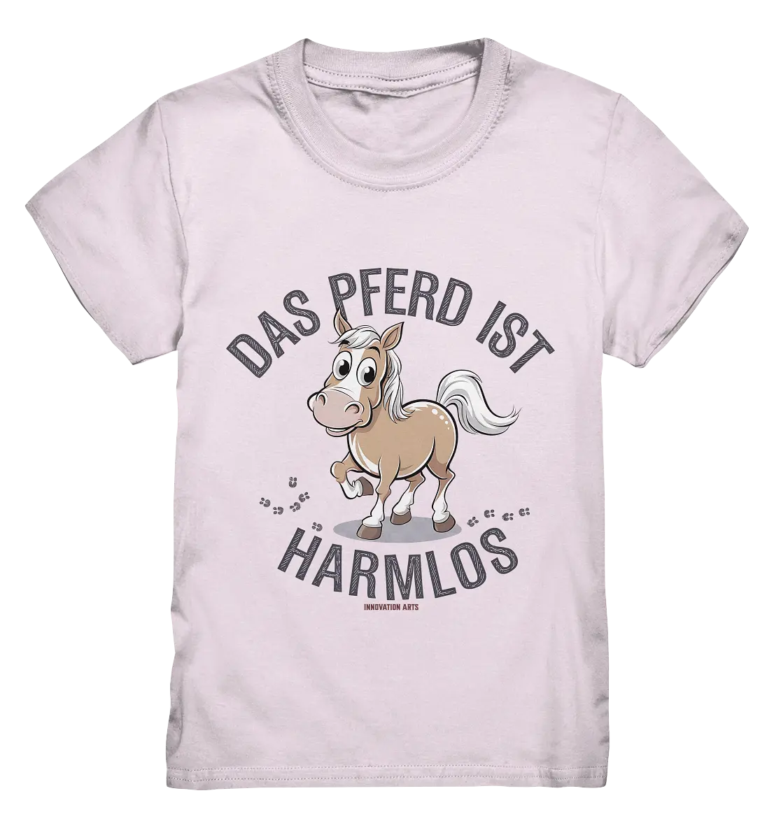 Das Pferd ist harmlos – Humorvolles Cartoon-Design - Kids Premium Shirt Bright Lights Arts