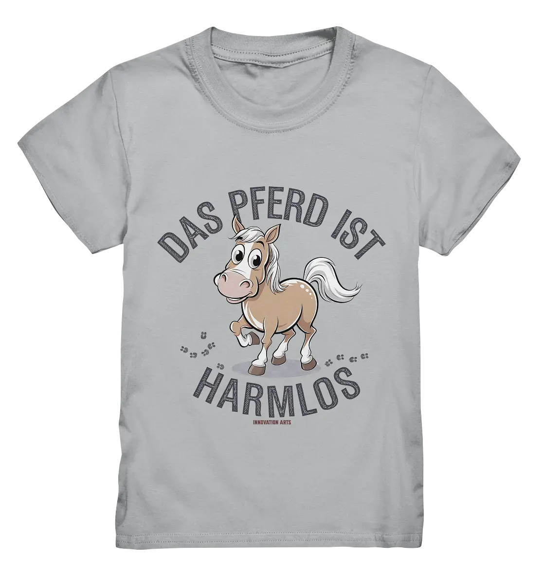 Das Pferd ist harmlos – Humorvolles Cartoon-Design - Kids Premium Shirt Bright Lights Arts