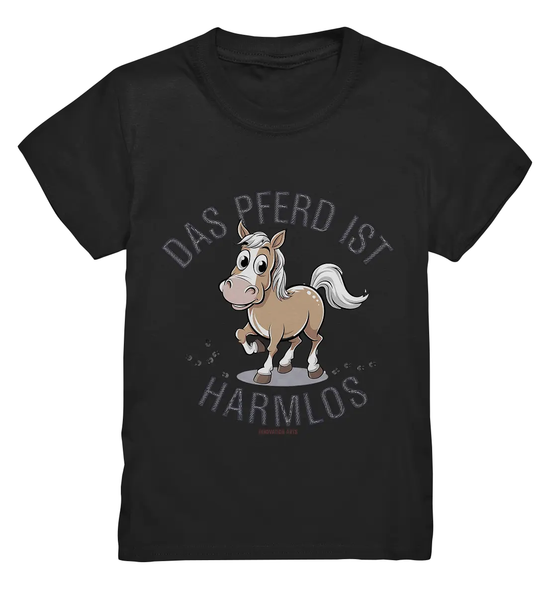 Das Pferd ist harmlos – Humorvolles Cartoon-Design - Kids Premium Shirt Bright Lights Arts