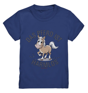 Das Pferd ist harmlos – Humorvolles Cartoon-Design - Kids Premium Shirt Bright Lights Arts